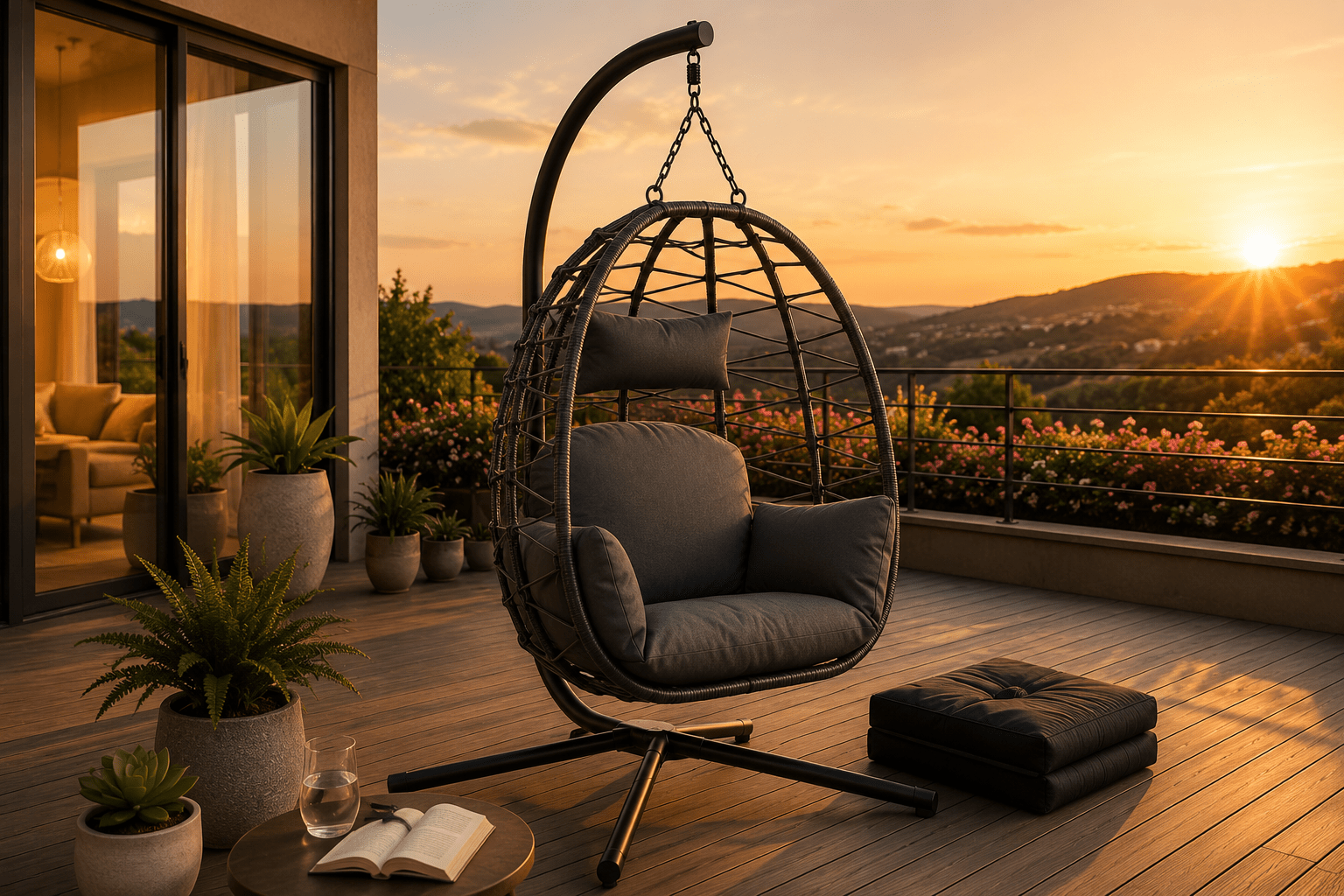 Fauteuil Suspendu Premium avec support Hamalya - Hamalya